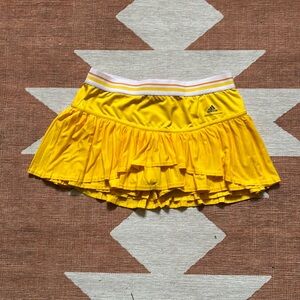 Adidas by Stella McCartney Yellow Ruffled Tennis Skirt